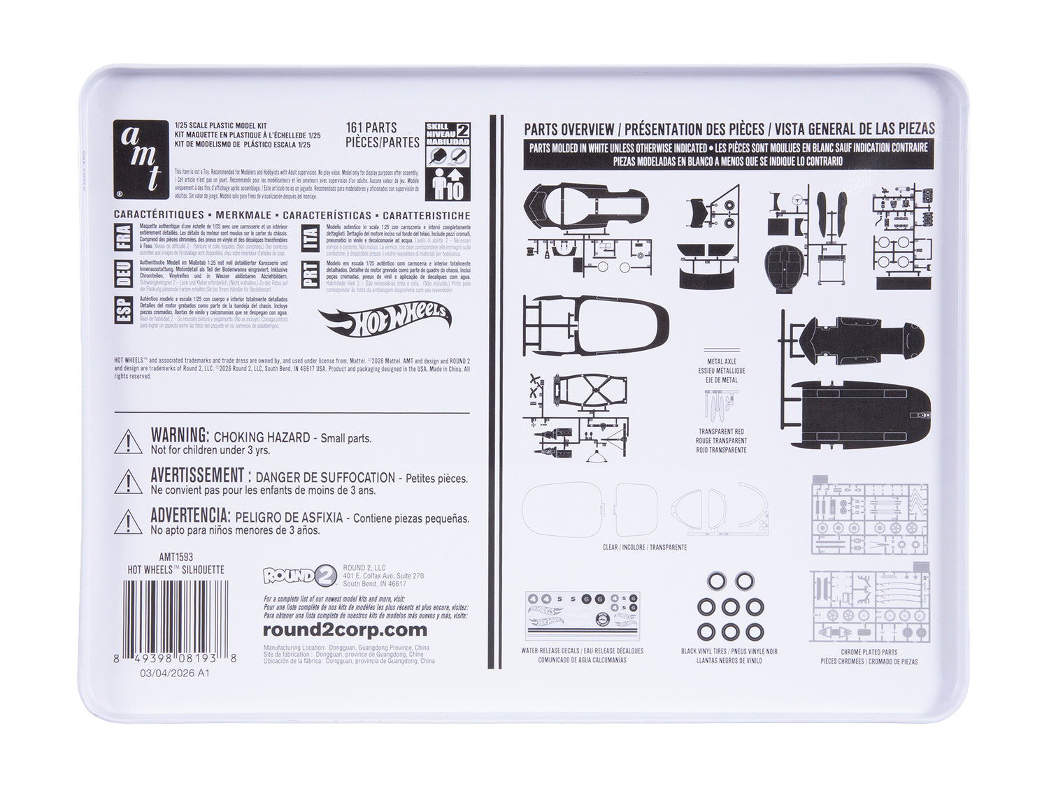 AMT Silhouette Collector Tin Hot Wheels 1:25 Scale Model Kit