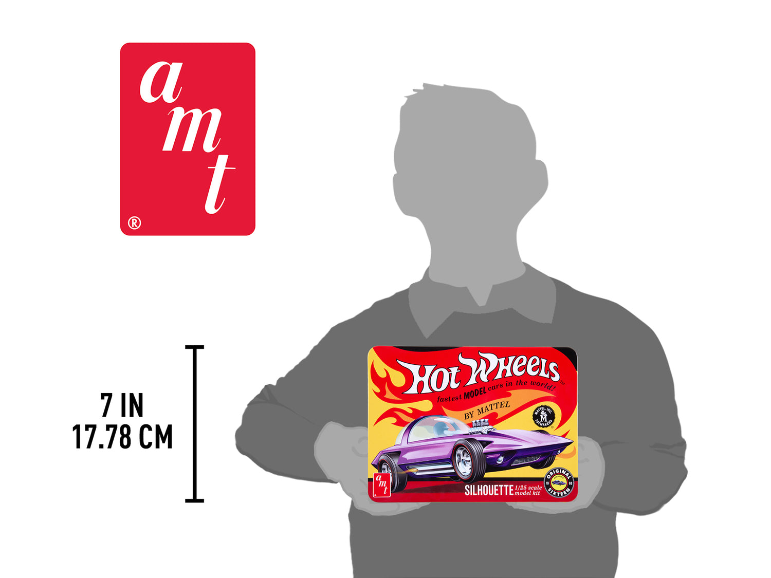 AMT Silhouette Collector Tin Hot Wheels 1:25 Scale Model Kit