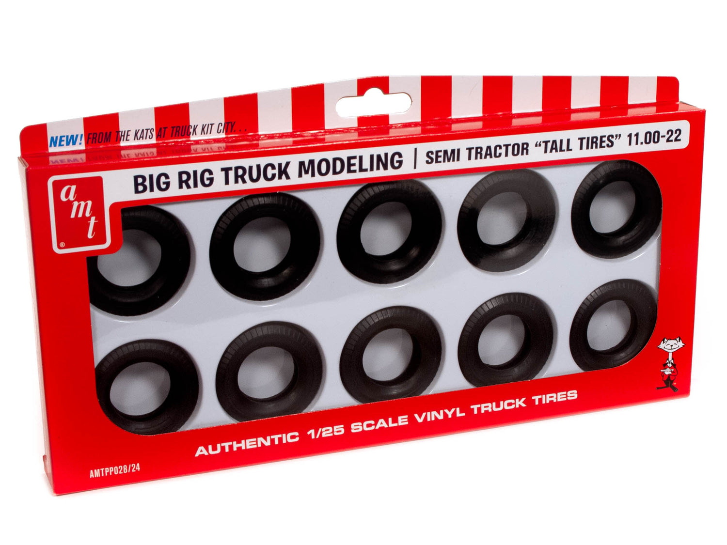 AMT Semi Tractor Tall Tires Parts Pack 1:25 Scale