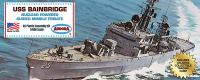 Atlantis USS Bainbridge (CGN-25) Nuclear Powered Guided Missile Frigate 1:600 Scale Model Kit