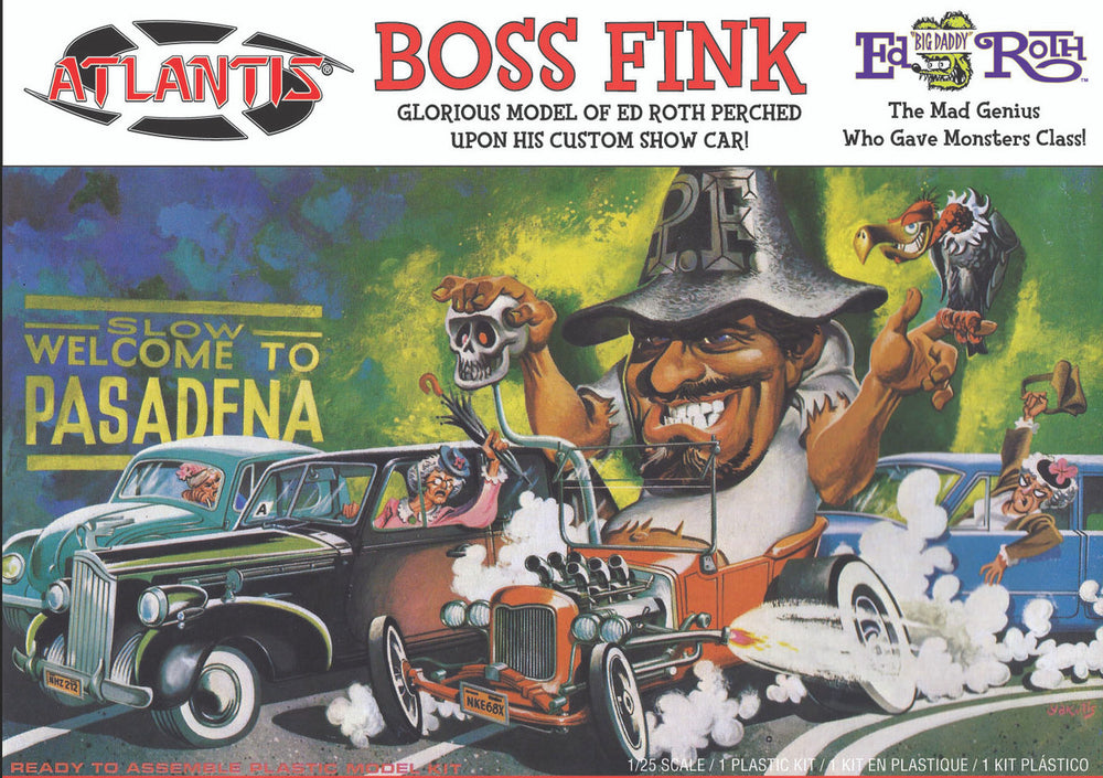 Atlantis Ed Roth Boss Fink 1 25 Scale Model Kit Auto World Store