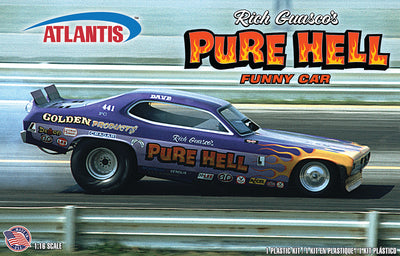 Atlantis Rich Guasco's Pure Hell Racing Funny Car 1:16 Scale Model Kit