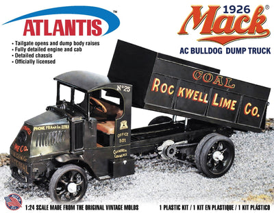 Atlantis 1926 Mack Bulldog Dump Truck 1:24 Scale Model Kit