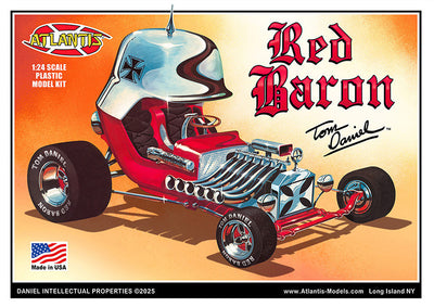 Atlantis Tom Daniel - Red Baron Show Rod with Trading Card - 1:24 Scale Model Kit