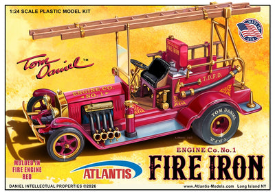 Atlantis Tom Daniel - Fire Iron Old Time Fire Engine Show Rod 1:24 Scale Model Kit