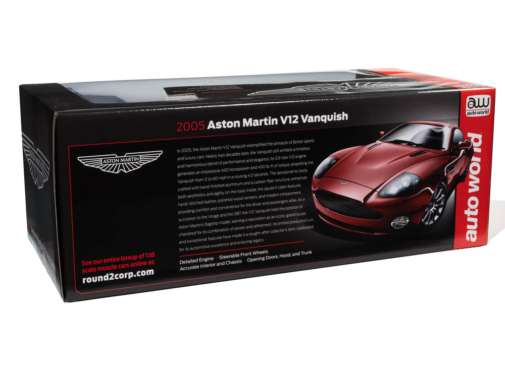 Auto World 2005 Aston Martin V12 Vanquish 1:18 Scale Diecast