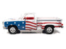 Auto World 1980 Dodge Stepside Patriotic Pickup 1:18 Scale Diecast