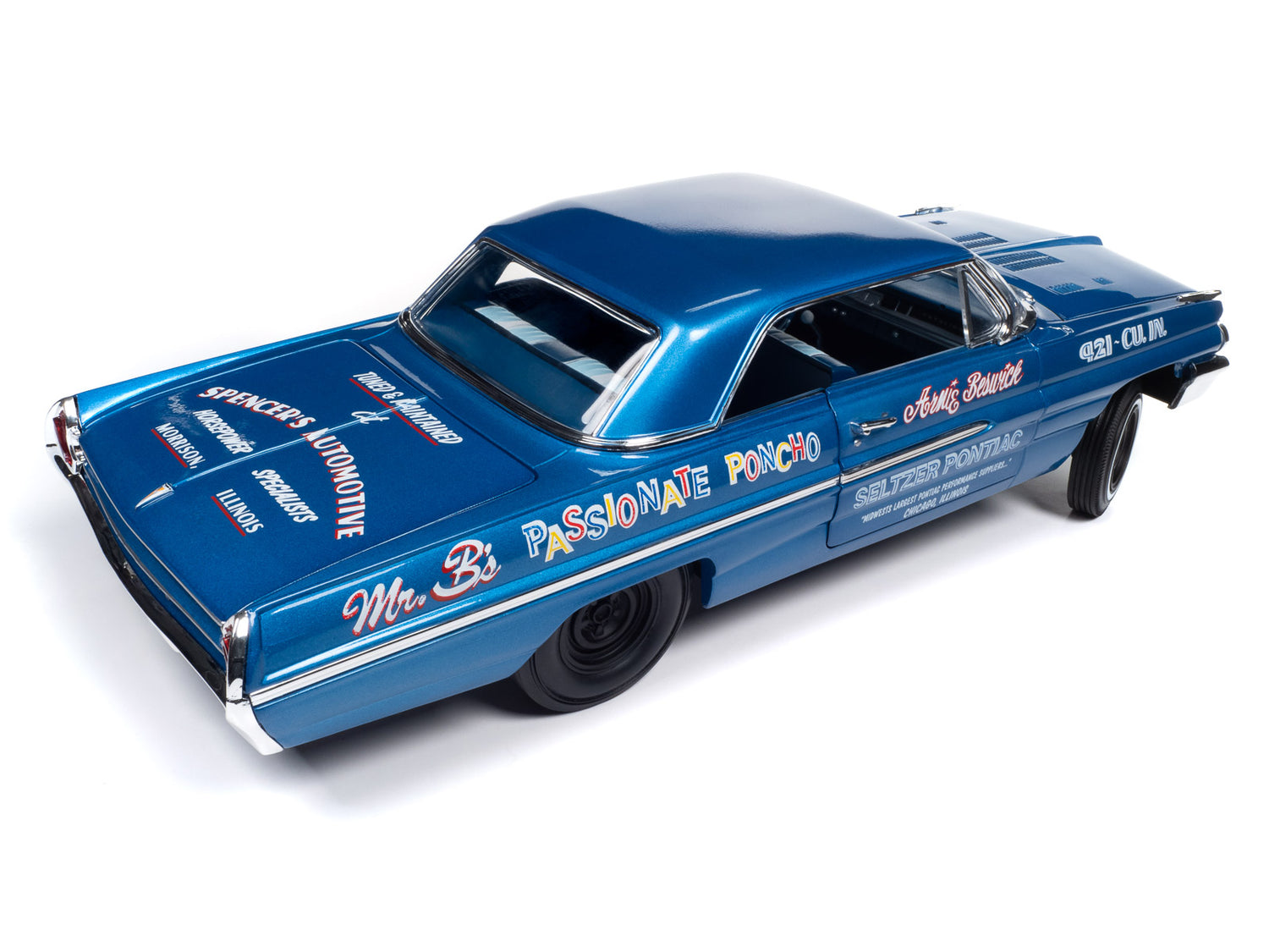 Auto World 1962 Pontiac Catalina Hardtop Legends of the Quarter Mile 1:18 Scale Diecast