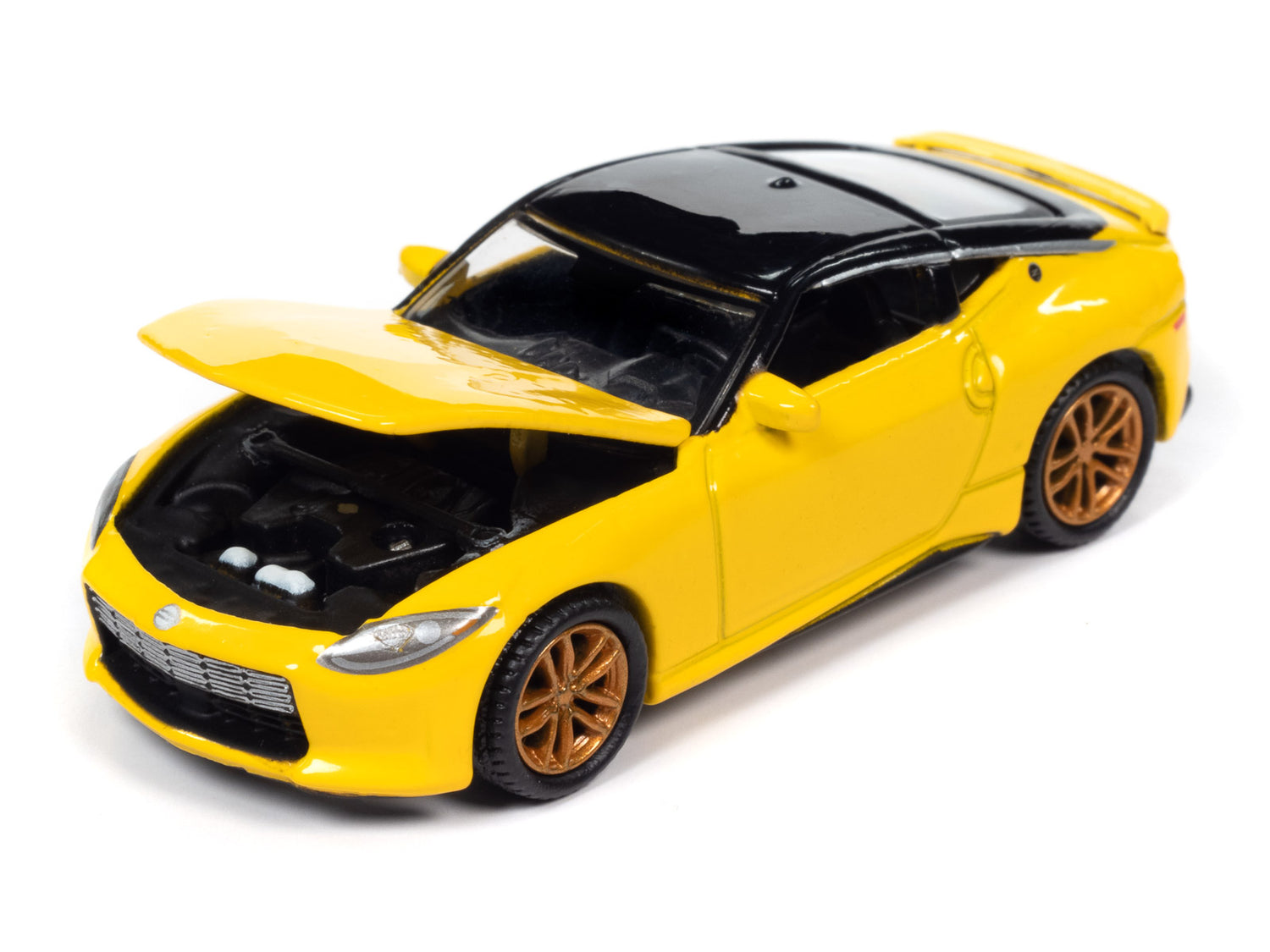 Auto World 2023 Nissan Z (Ikazuchi Yellow w/Gloss Black Roof) 1:64 Diecast
