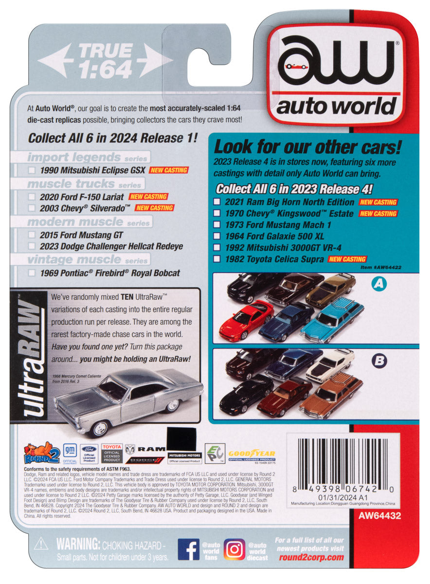 Auto World Premium 2024 Release 1 Set A (6-Car Sealed Case) 1:64 Diecast