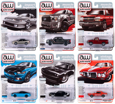 Auto World Premium 2024 Release 1 Set A (6-Car Sealed Case) 1:64 Diecast