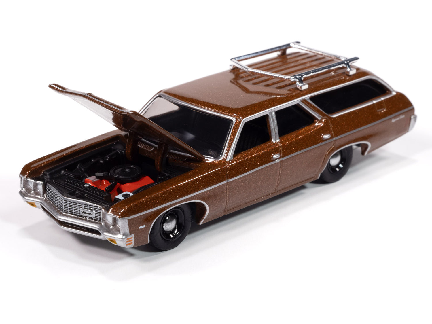 Auto World 1970 Chevy Kingswood Estate (Solid Copper Metallic) 1:64 Diecast