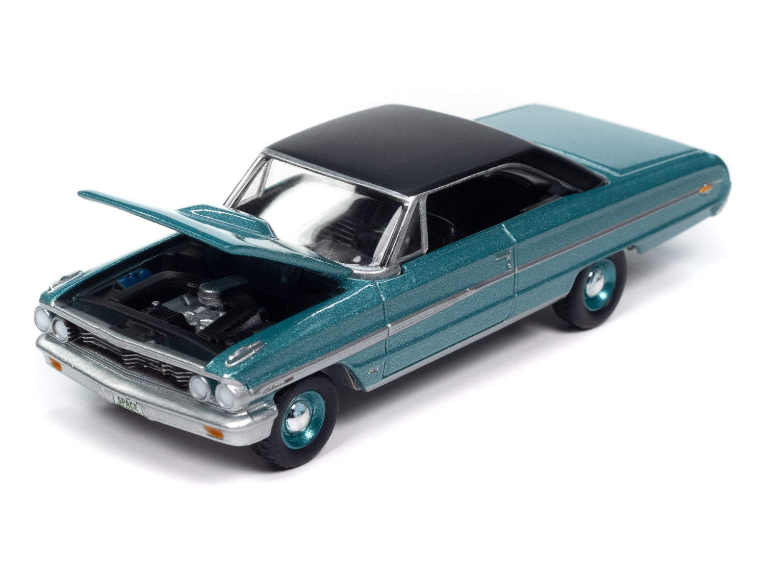 Auto World 1964 Ford Galaxie 500XL (Dynasty Green w/Black Roof) 1:64 Diecast