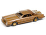 Auto World 1979 Lincoln Continental Lowrider (Gold Metallic w/Lowrider Graphics) 1:64 Diecast