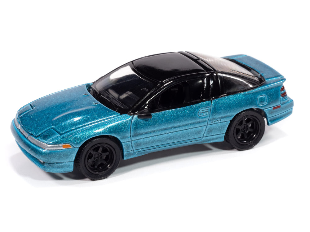 "PRE-ORDER" Auto World 1991 Mitsubishi Eclipse GSX (Tennessee Blue) 1:64 Diecast (DUE MAY 2025)