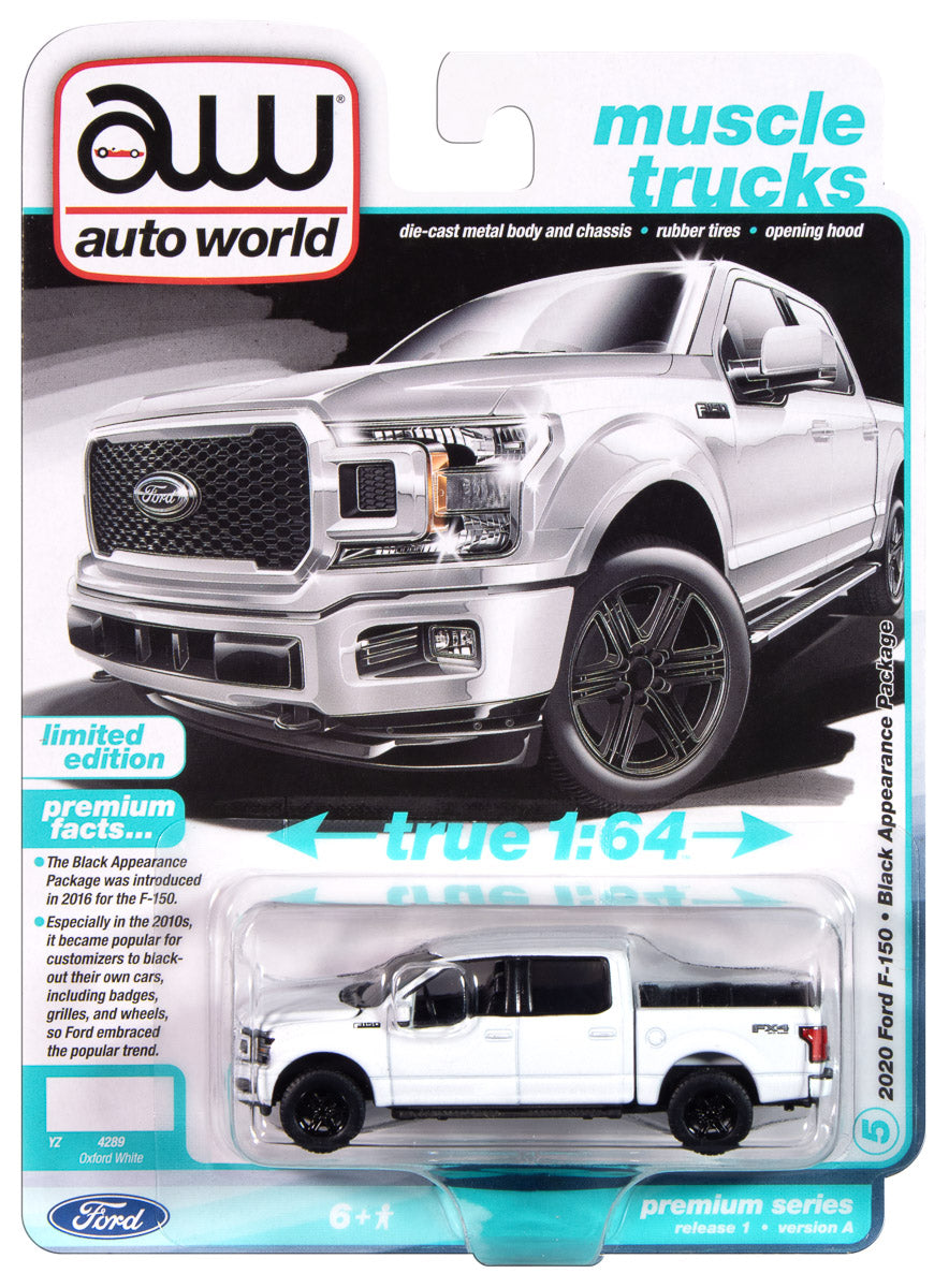 Auto World 2020 Ford F150 Truck (Oxford White) 164 Diecast Auto