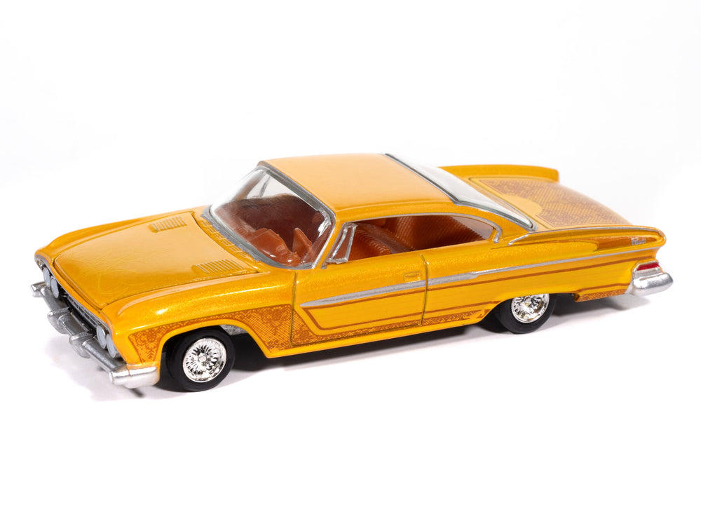 "PRE-ORDER" Auto World 1961 Dodge Phoenix Lowrider (Mango Smoothie Metallic w/ Lowrider Graphics) 1:64 Diecast (DUE OCTOBER 2025)
