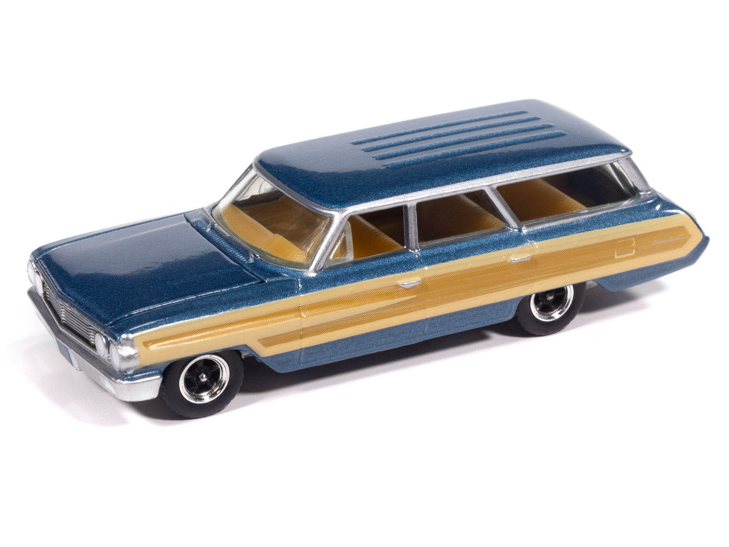 Auto World 1964 Ford Country Squire (Guardsman Blue w/Honey
