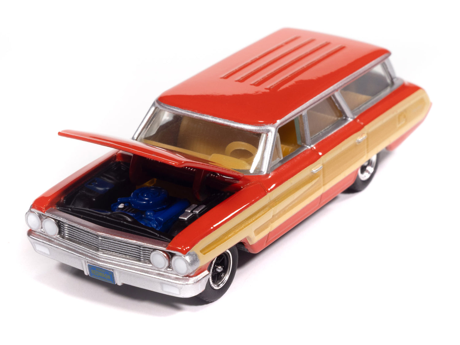 Auto World 1964 Ford Country Squire (Poppy Red w/Honey-Colored
