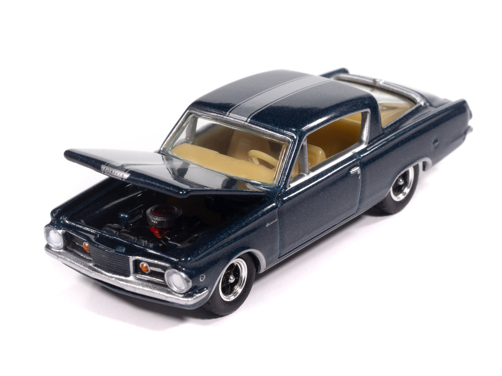 Auto World 1965 Plymouth Barracuda Formula S (Dark Blue Poly w