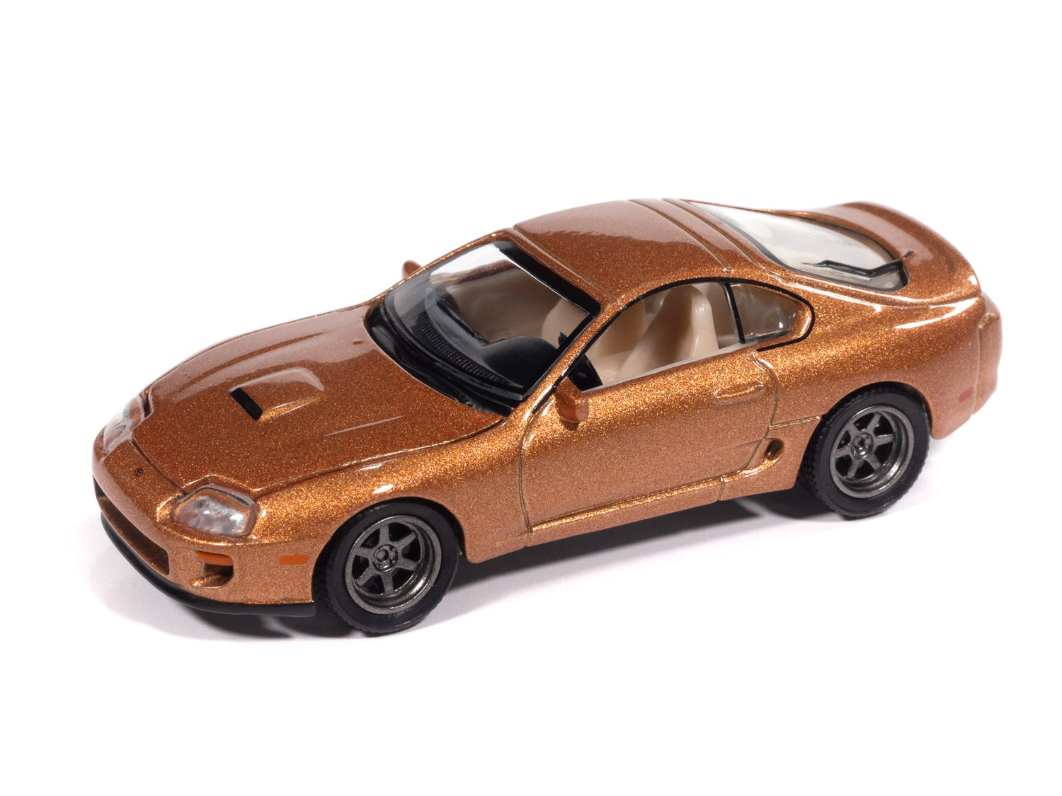 "PRE-ORDER" Auto World 1998 Toyota Supra (No Spoiler & Custom Wheels) (Sedona Sunset Metallic) 1:64 Diecast (DUE MARCH 2026) - Auto World Store