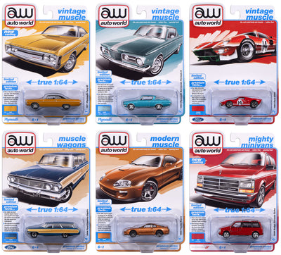 "PRE-ORDER" Auto World Premium 2025 Release 3 Set A (6-Car Sealed Case) 1:64 Diecast (DUE MARCH 2026)