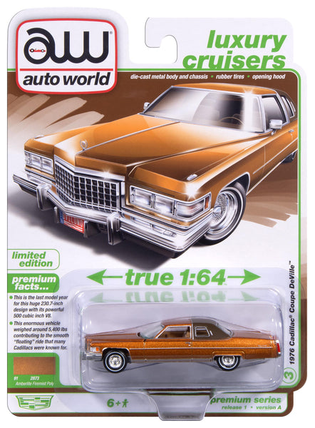 Pre-Order: 1976 Cadillac Coupe de Ville 1:64 Diecast | Auto World