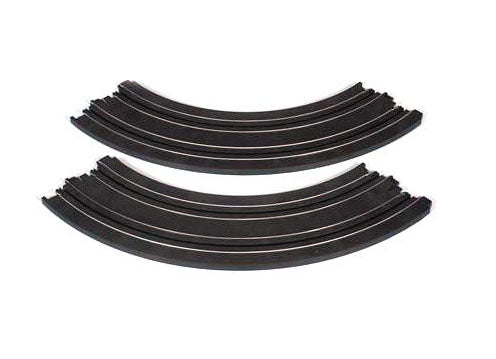 Auto World 9" Radius 1/4 curved track - bulk (8 pieces)