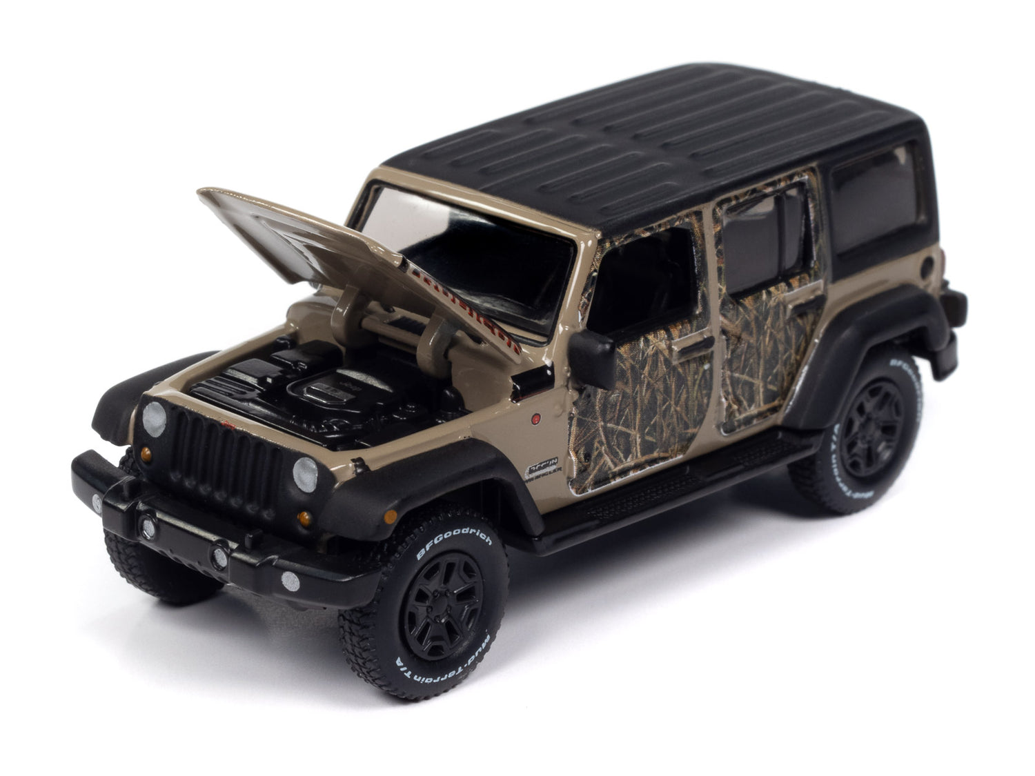 Auto World BCC Mossy Oak 2018 Jeep Wrangler Recon 1:64 Diecast