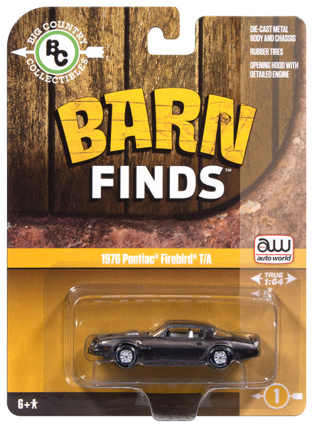 Auto World 1976 Pontiac Firebird T/A Barn Find 1:64 Diecast | Auto
