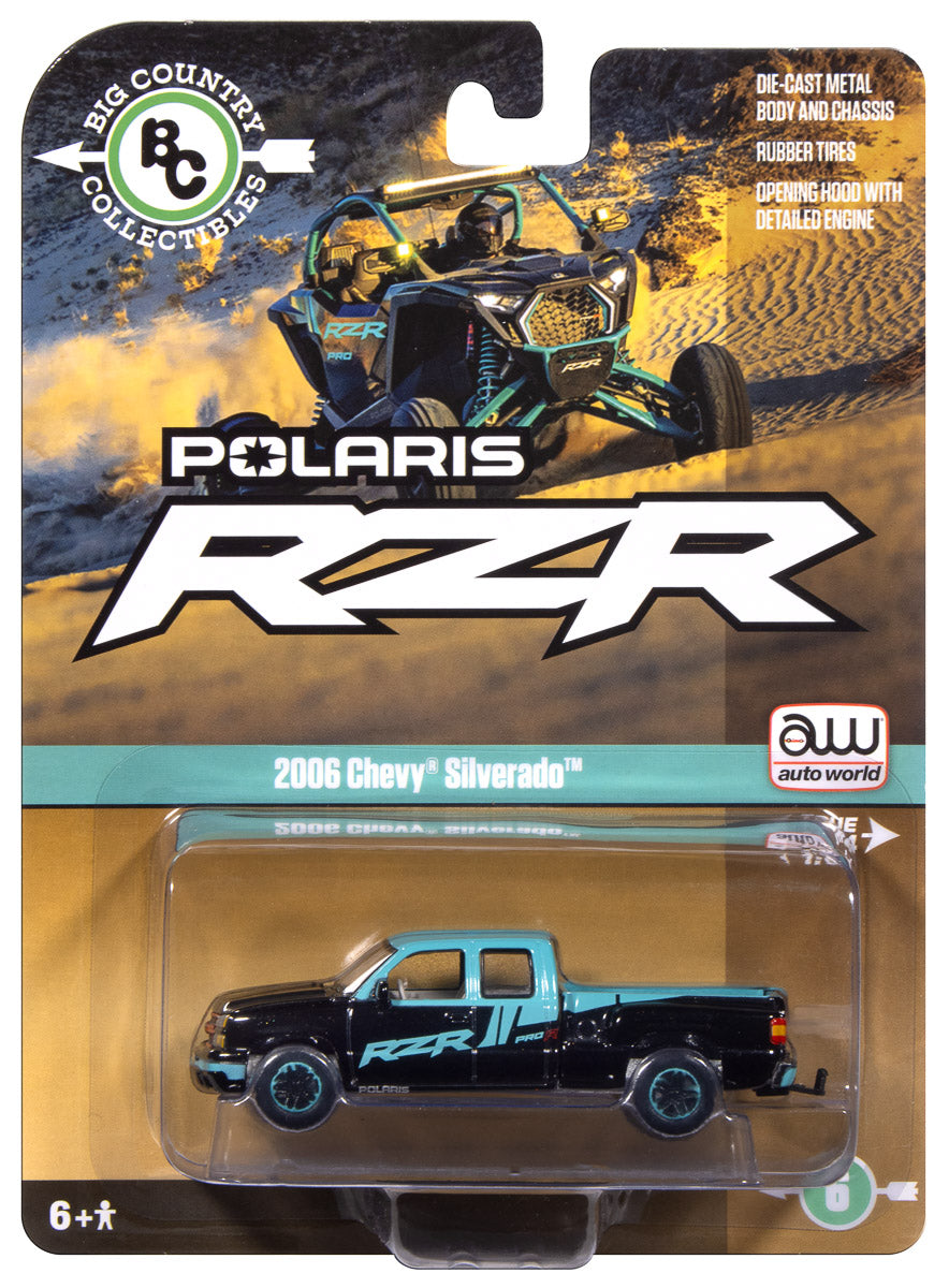 Auto World 2006 Chevy Silverado Extended Cab/Stepside Polaris 1:64 Diecast - Auto World Store