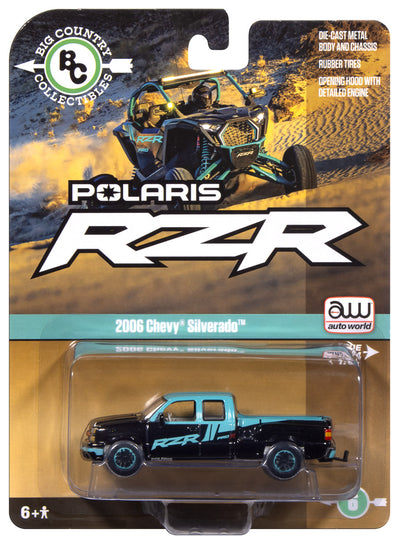 Auto World 2006 Chevy Silverado Extended Cab/Stepside Polaris 1:64 Diecast