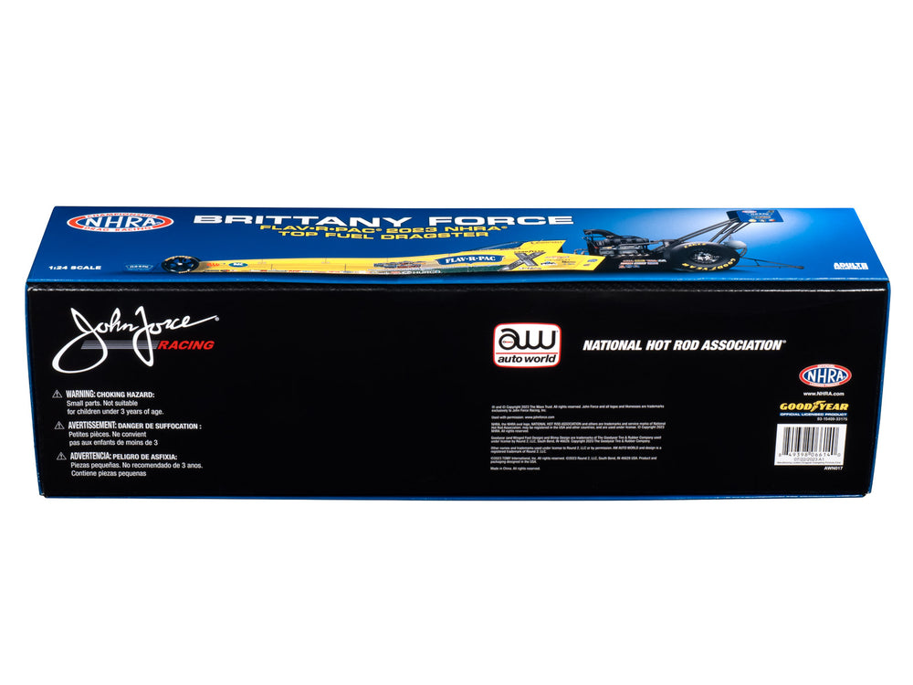Auto World 2023 Brittany Force FLAV-R-PAK Top Fuel Dragster 1:24 Scale Diecast