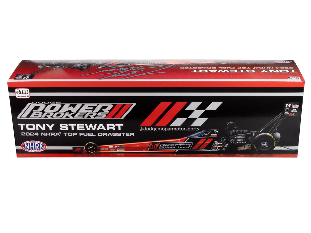 Auto World NHRA 2024 Tony Stewart Mopar Top Fuel Dragster 1:24 Scale Diecast