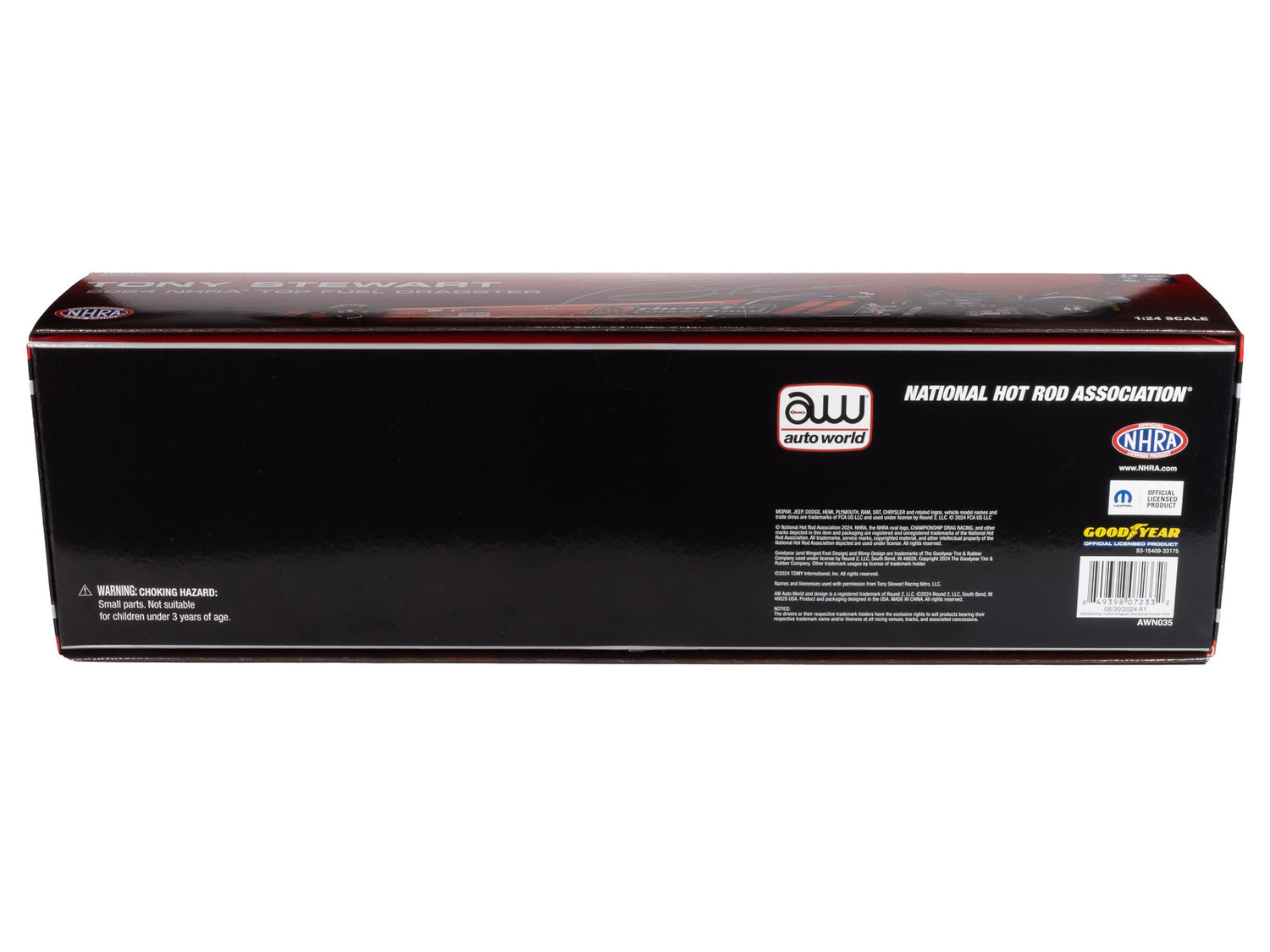 Auto World NHRA 2024 Tony Stewart Mopar Top Fuel Dragster 1:24 Scale Diecast