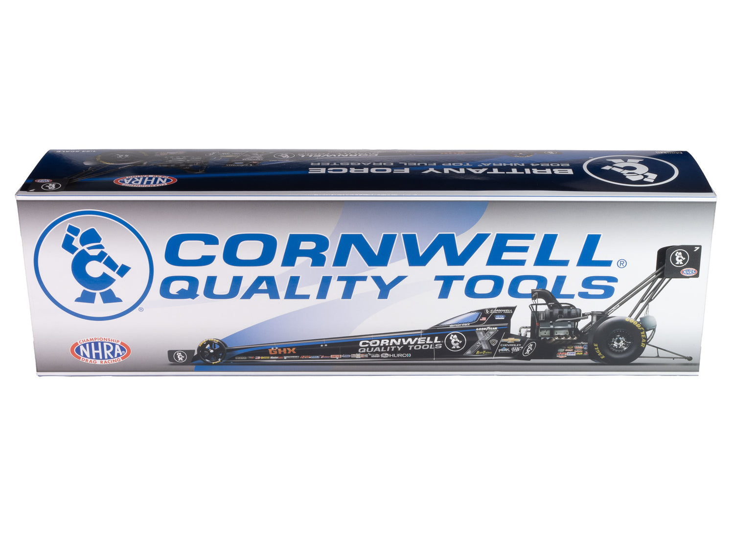 Auto World NHRA 2024 Brittany Force Cornwell Tools Top Fuel Dragster 1:24 Scale Diecast
