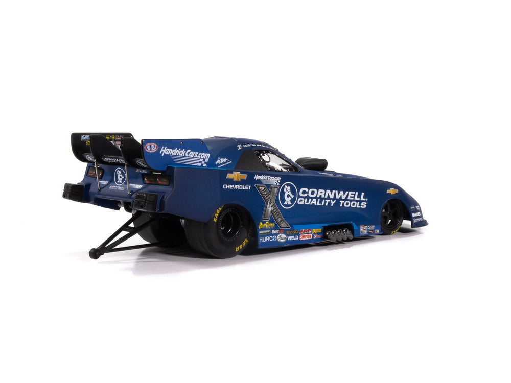 "PRE-ORDER" Auto World NHRA 2025 Austin Prock Cornwell Tools Chevy Camaro Funny Car 1:24 Scale Diecast (DUE LATE NOVEMBER 2025)