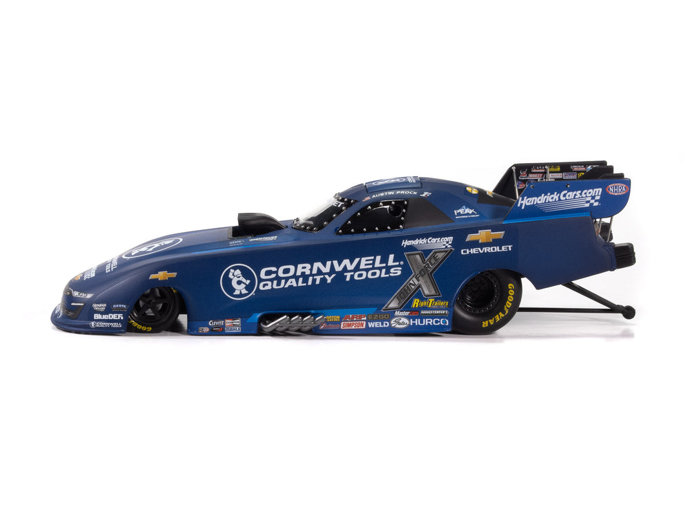 "PRE-ORDER" Auto World NHRA 2025 Austin Prock Cornwell Tools Chevy Camaro Funny Car 1:24 Scale Diecast (DUE LATE NOVEMBER 2025)