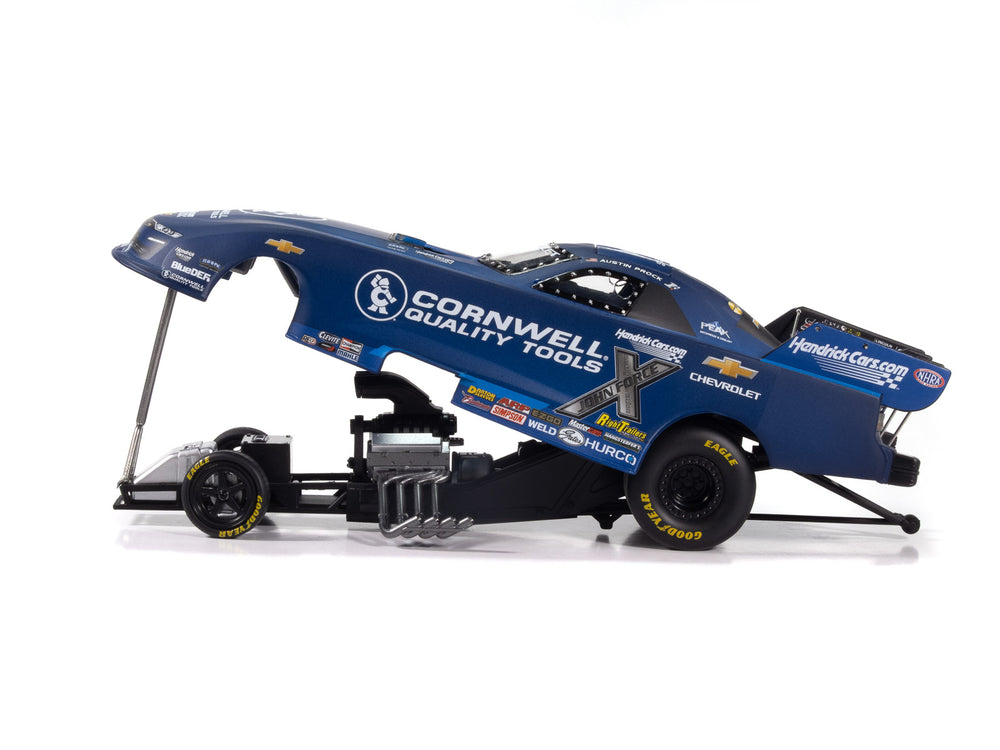 "PRE-ORDER" Auto World NHRA 2025 Austin Prock Cornwell Tools Chevy Camaro Funny Car 1:24 Scale Diecast (DUE LATE NOVEMBER 2025)