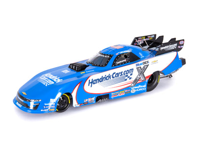 "PRE-ORDER" Auto World NHRA 2025 Jack Beckman (BlueDef) Chevy Camaro Funny Car 1:24 Scale Diecast (DUE NOVEMBER 2026)