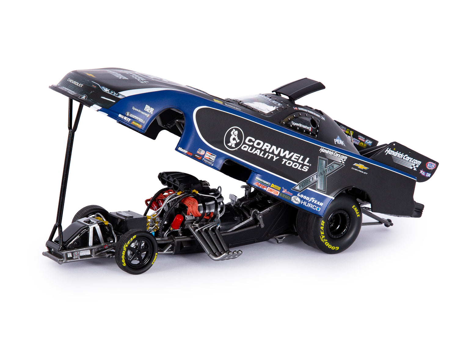 "PRE-ORDER" Auto World NHRA 2026 Jordan Vandergriff Cornwell Tools Chevy Camaro Funny Car 1:24 Scale Diecast (DUE NOVEMBER 2026)