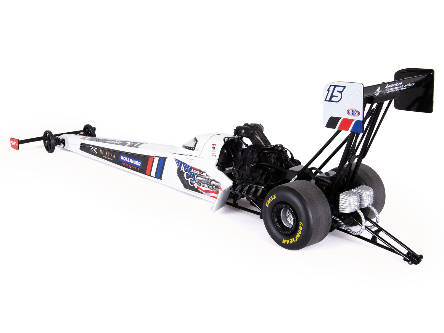 "PRE-ORDER" Auto World NHRA 2026 Tony Schumacher American Construction Top Fuel Dragster 1:24 Scale Diecast (DUE OCTOBER 2026)