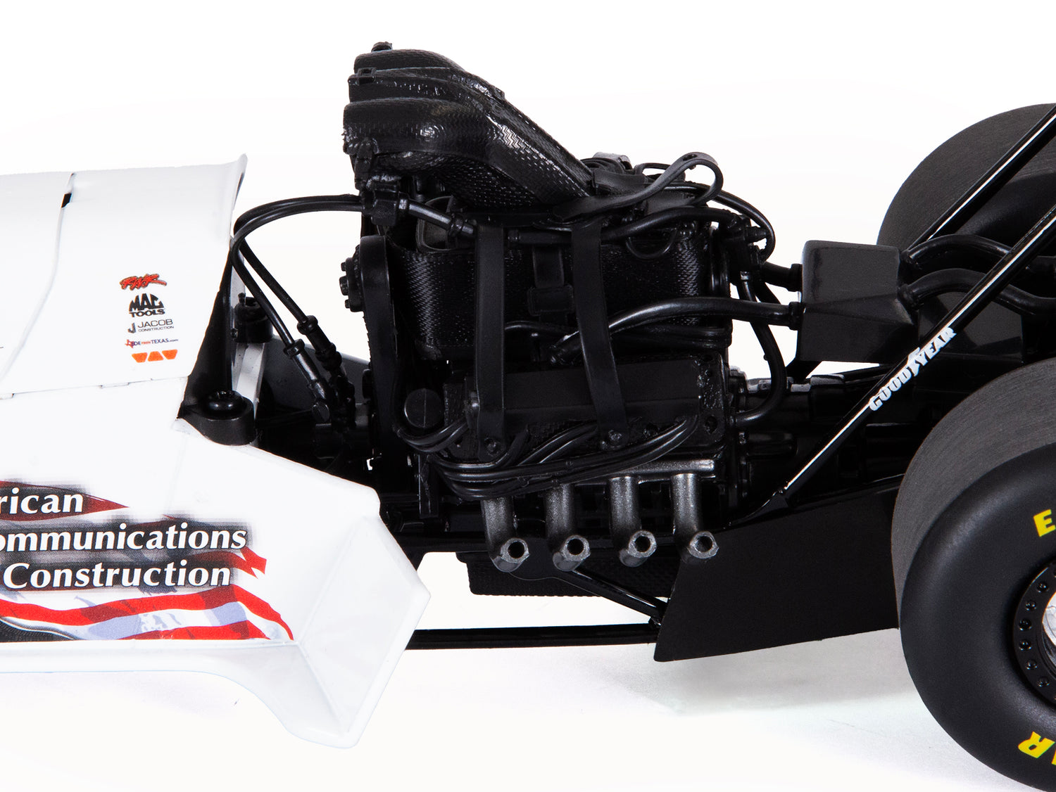 "PRE-ORDER" Auto World NHRA 2026 Tony Schumacher American Construction Top Fuel Dragster 1:24 Scale Diecast (DUE OCTOBER 2026)