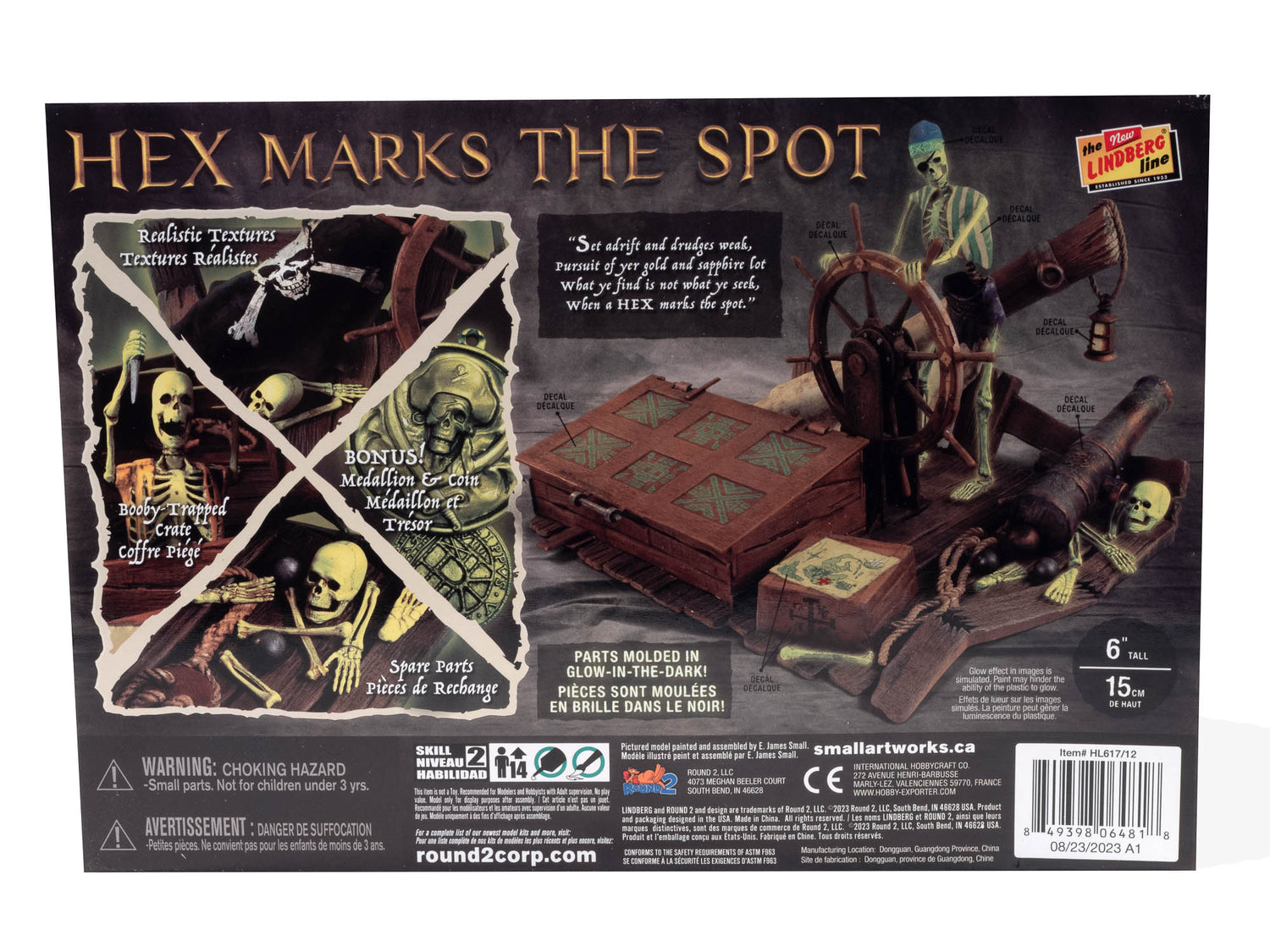 Lindberg Jolly Roger Series: Hex Marks the Spot - Glow Edition 1:12 Scale Model Kit