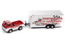 Johnny Lightning 1965 Dodge A-100 Pickup w/Enclosed Trailer Ramchargers 1:64 Diecast