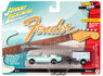 Johnny Lightning 1965 Ford Mustang Convertible w/Small Enclosed Trailer 1:64 Diecast