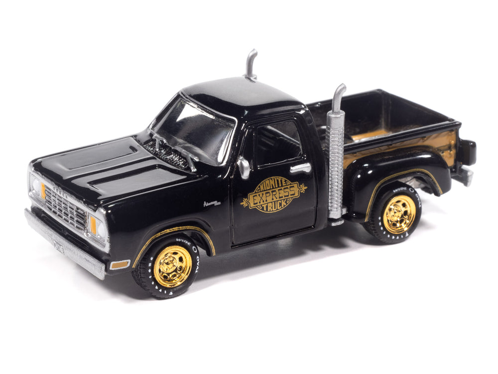 "PRE-ORDER" Johnny Lightning 1978 Dodge Midnite Express w/Enclosed Car Trailer 1:64 Diecast (DUE JUNE 2026)