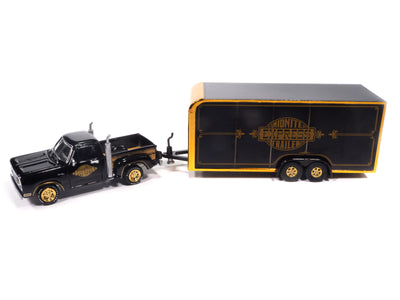 "PRE-ORDER" Johnny Lightning 1978 Dodge Midnite Express w/Enclosed Car Trailer 1:64 Diecast (DUE JUNE 2026)