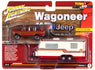 Johnny Lightning 1981 Jeep Wagoneer w/Camper Trailer 1:64 Diecast