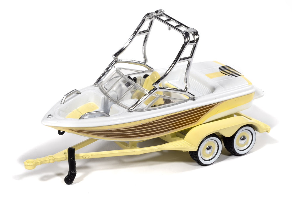 "PRE-ORDER" Johnny Lightning 1960 Ford Country Squire & Mastercraft Boat 1:64 Diecast (DUE SEPTEMBER 2026)